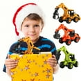 thumbnail image 2 of Kids Toys under $5! CQCYD Construction Toy, Small Construction Vehicles, Mini Truck, Excavator, Bulldozer, Mixer, Crane for 3+ Year Old Toddlers, Kids, Sandbox, 2 of 9