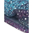 thumbnail image 5 of Chaqueta corta con cremallera y cuello levantado de lunares semitransparentes para mujer Azul L Allegra K, 5 of 5