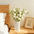 thumbnail image 4 of Under $3 Artificial Dandelion Ball Bouquet 3-Fruit Dandelion Ball Pvc For Living Room Vase Filler Wedding Arch Arrangement White (1Pc), 4 of 7