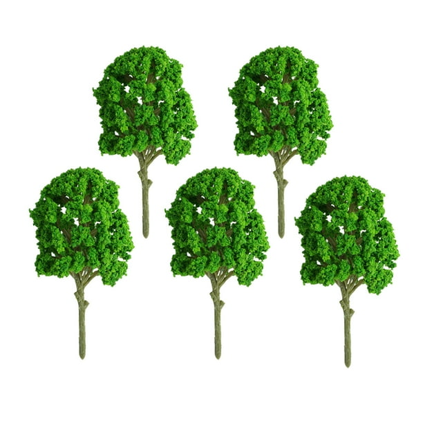 Plantas falsas Árboles Artificiales Miniatura Paisaje Decoraciones DIY Artesanía Adorno para Office Hotel Dormitorio 5 piezas AweSitey HA011920-00