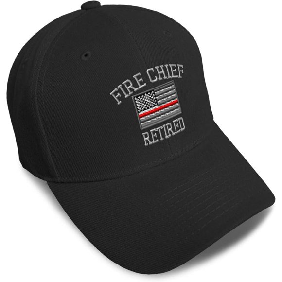shiyou-Baseball Cap Firefighter Chief Retired Embroidery Dad Hats for Men & Women