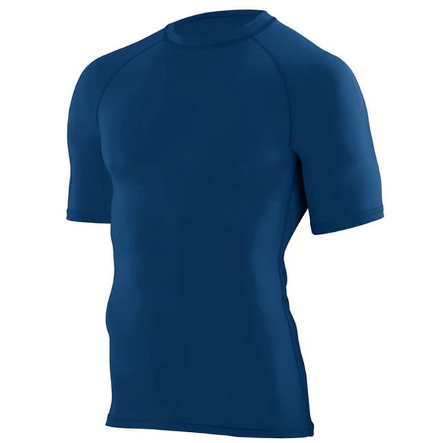 2600A-Navy-3X Hyperform Compression Short Sleeve Shirt, Navy - 3X