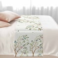 thumbnail image 2 of Spring Plants Bed Runner for Queen Size Bed, Watercolor Tree Funny Birds Brown Branches Farmhouse Soft Bedding Scarf Bedding Protector Slipcover Sofa Throw for Bedroom Hotel Guesthouse, 2 of 8