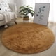 thumbnail image 2 of 40/60/80cm Round Rug Anti-Slip Sofa Blanket Cushion Large Shaggy Rug Super Soft Mat Living Room Bedroom Decorative Carpet Mat, 2 of 11