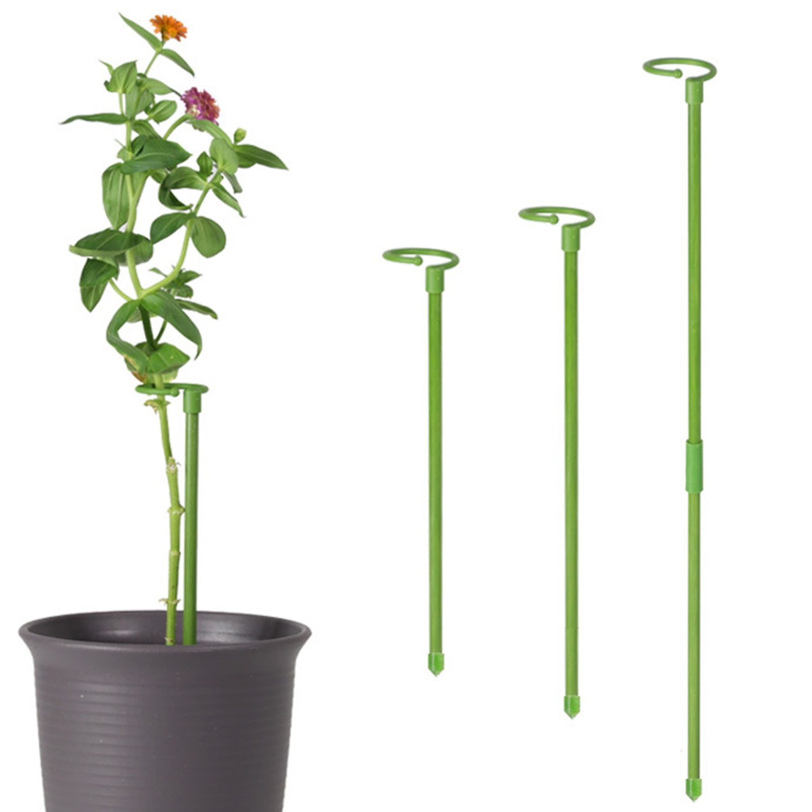 Dengjunhu Plant Stakes for Flowers, Plastic Single Stem Plant Support
