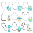 thumbnail image 2 of Mikilon Creative Baby Products Shape Stainless Steel Diy Mould Baking Mould Kitchen Tool, 2 of 8