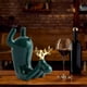 thumbnail image 2 of Soporte para vino, soporte de cerámica para botellero de mesa, soporte para copas de vino y botellas de licor, 17x20cm, 2 of 9