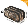thumbnail image 4 of FORMRS Pencil Case with 3 Compartments Zipper Pouch, Elementary School Level and up, Metallic Flower, 4 of 8