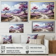 thumbnail image 4 of Designart "Endless Journey on the Purple Road II" Landscapes Floater Framed Canvas Art Print, 4 of 7