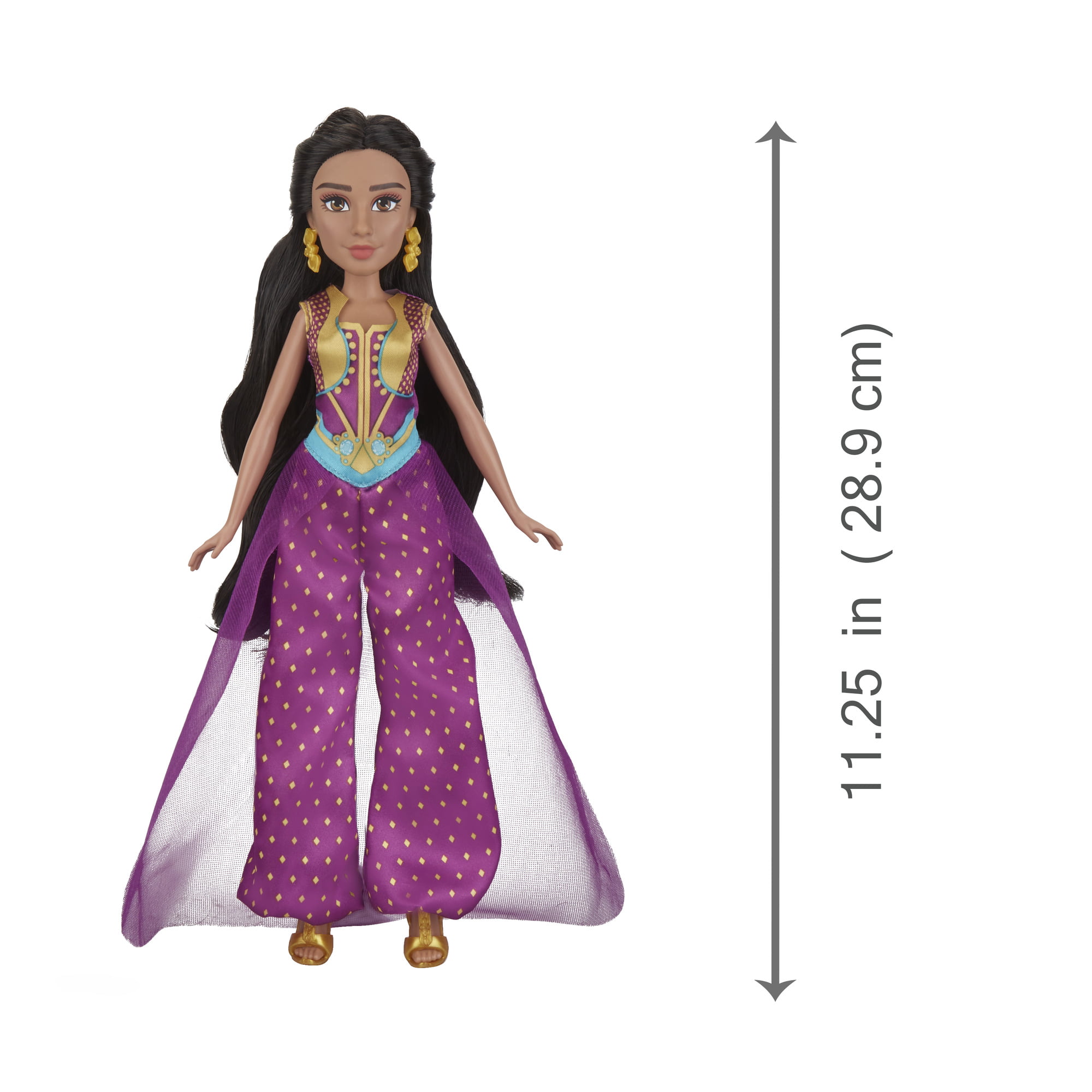 Disney Princess Classic Jasmine Aladdin Doll Deluxe Dress,Shoes Accessories 