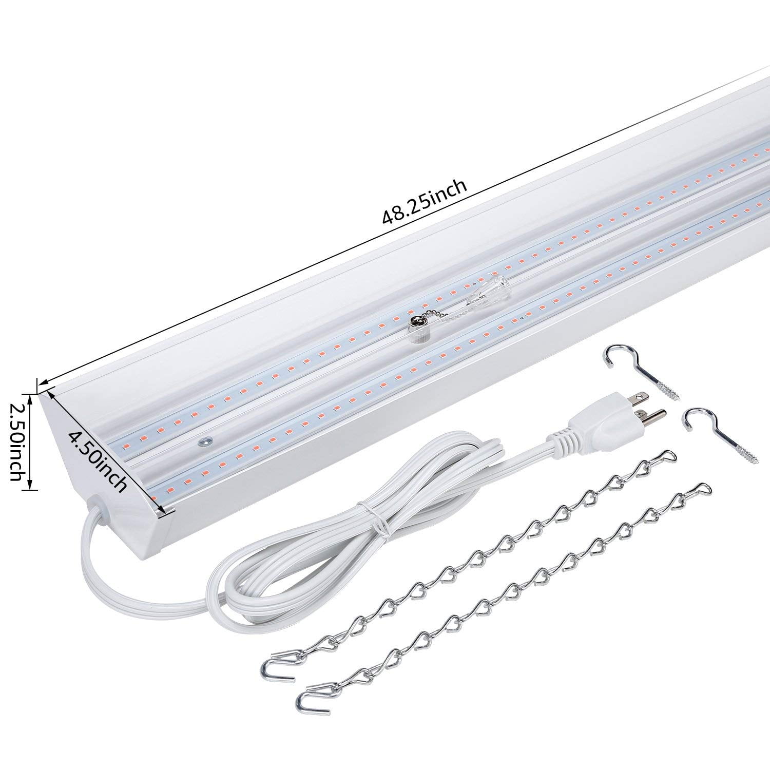 Hydroponics & Seed Starting Supplies LEONLITE 48W LED Grow Light Bulb