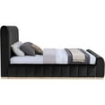 thumbnail image 4 of Meridian Furniture Amara Black Velvet Upholstered King Bed, 4 of 10