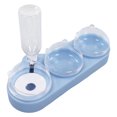 thumbnail image 4 of Chiot Double Bols Alimentaires, Protection de la Colonne Cervicale 3 en 1 Bols d'Alimentation en Eau Résistance au Glissement Polyvalent Inodore pour les Chats Bleu, 4 of 8