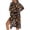 Horse Rose Trophy Horseshoe, variant on Xoenoiee Stained Glass Pattern Women Swimsuit Coverup Lightweight Kimono Cardigan Bathing Suit Cover Up Open Front Swimwear Beach Vacation Outfits
