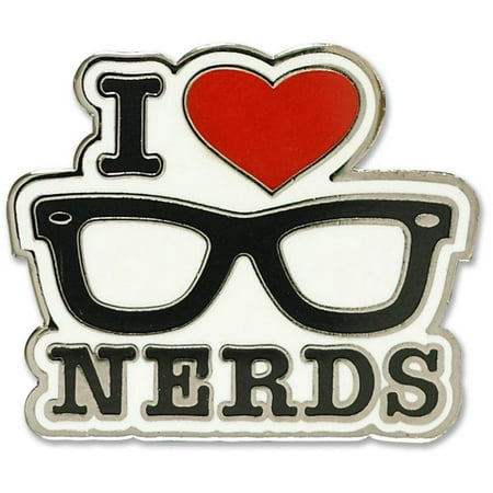 I Love Nerds Hard Enamel Cloisonne Pin