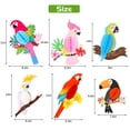 thumbnail image 2 of Deago 6 Pack Tropical Birds Honeycomb Paper Cutouts, Parrot Honeycomb, Hawaiian Summer Beach Luau Party Hanging Decorations for Tiki Bar Home Classroom Supplies, 2 of 7
