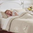 thumbnail image 5 of U by Bedsure Queen Comforter Set Beige, 7 Pieces Reversible Bed in a Bag, Boho Lightweight Bedding Set, Contrasting Design, 5 of 8