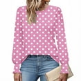 thumbnail image 5 of SCSAlgin Long Sleeve Shirts for Women Business Casual Tops Dressy Blouses with Smocked Cuffs, 5 of 5