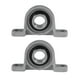 thumbnail image 4 of 2 piezas de cojinetes de brida para cinturón de seguridad vertical, 20 mm de diámetro interior, KP004, aleación de zinc (plata), 4 of 8