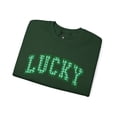 thumbnail image 4 of Lucky Clover Crewneck Sweatshirt St.Patrick Sweater Lucky Sweatshirt Women, 4 of 5
