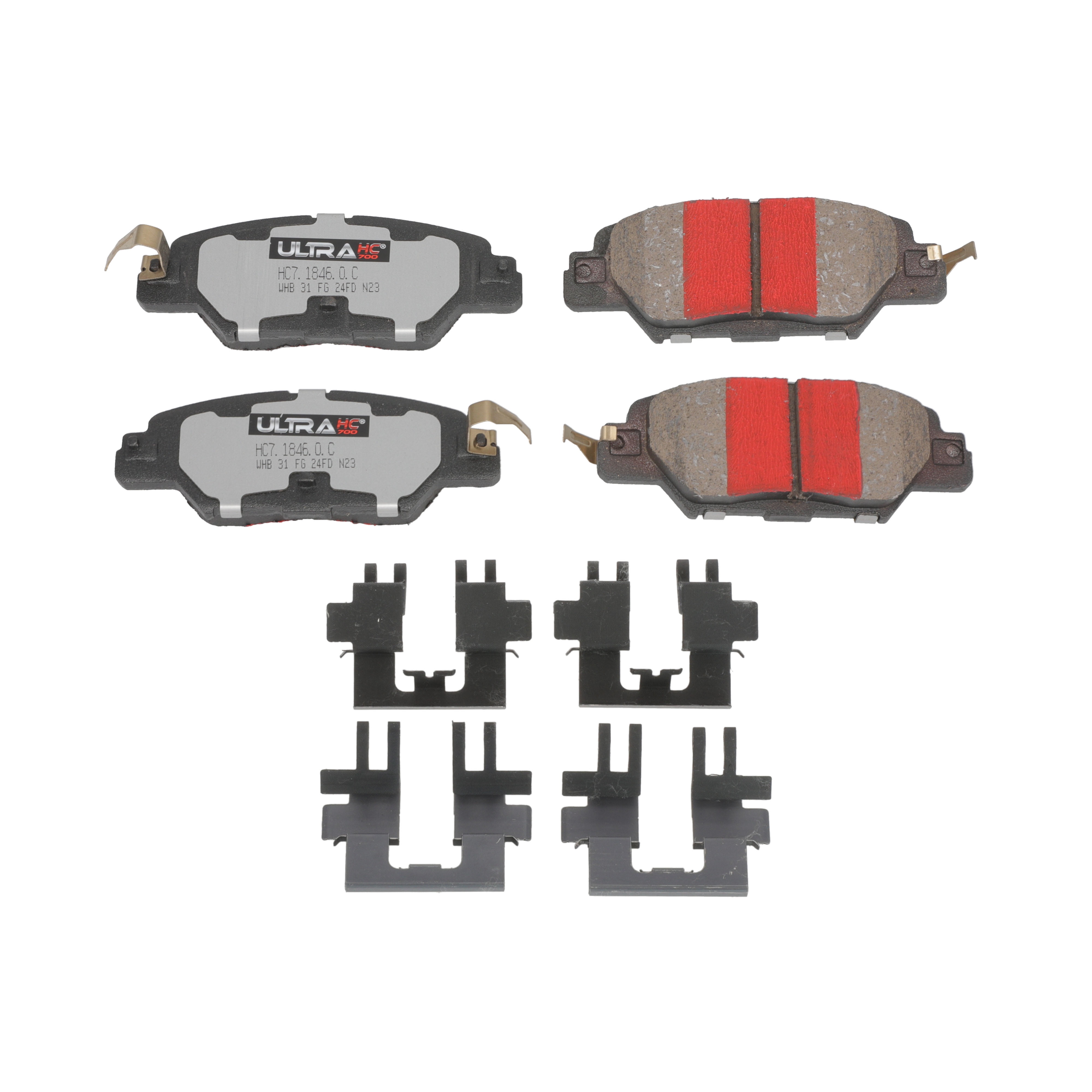 UltraHC 700 Brake Pad Set, Rear HC7.1846.0.C, Mazda CX-5 2023-2016