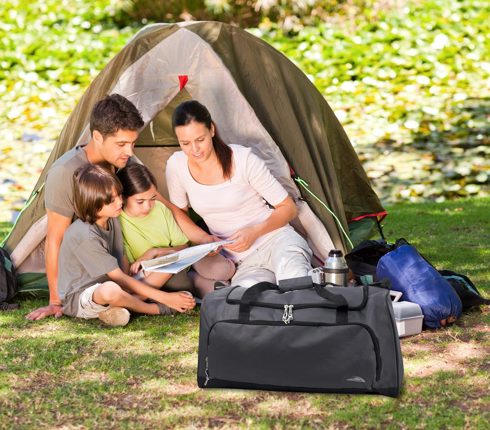 Introducing the Trailmaker Duffle Bag - the ultimate travel companion for adults and teenagers alike. This spacious and durable bag is perfect for weekend getaways, gym sessions, or storing sports equipment. With convenient features such as hand straps, an adjustable shoulder strap, and a roomy interior, you'll have no trouble packing everything you need for your next adventure. Trust in Trailmaker, a reputable family brand with over 50 years of experience in crafting high-quality bags.