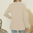 thumbnail image 5 of UVEASISHA Womens Lightweight Cardigans Open Front Long Sleeve Shrugs Solid Casual Duster Jacket with Pockets Beige S, 5 of 9