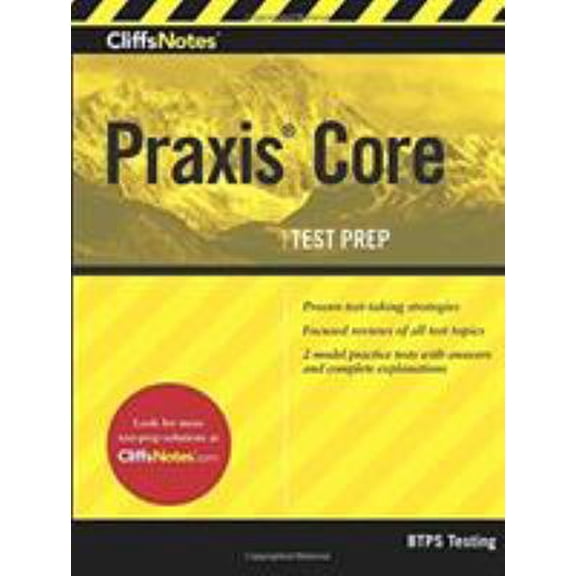 Pre-Owned Cliffsnotes Praxis Core (Paperback) 054448083X 9780544480834