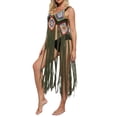 thumbnail image 4 of VISgogo - Bikini para mujer, sin mangas, para playa, con borlas caladas, vestido de verano VISgogo  moda, 4 of 7