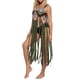 thumbnail image 4 of VISgogo - Bikini para mujer, sin mangas, para playa, con borlas caladas, vestido de verano VISgogo  moda, 4 of 7