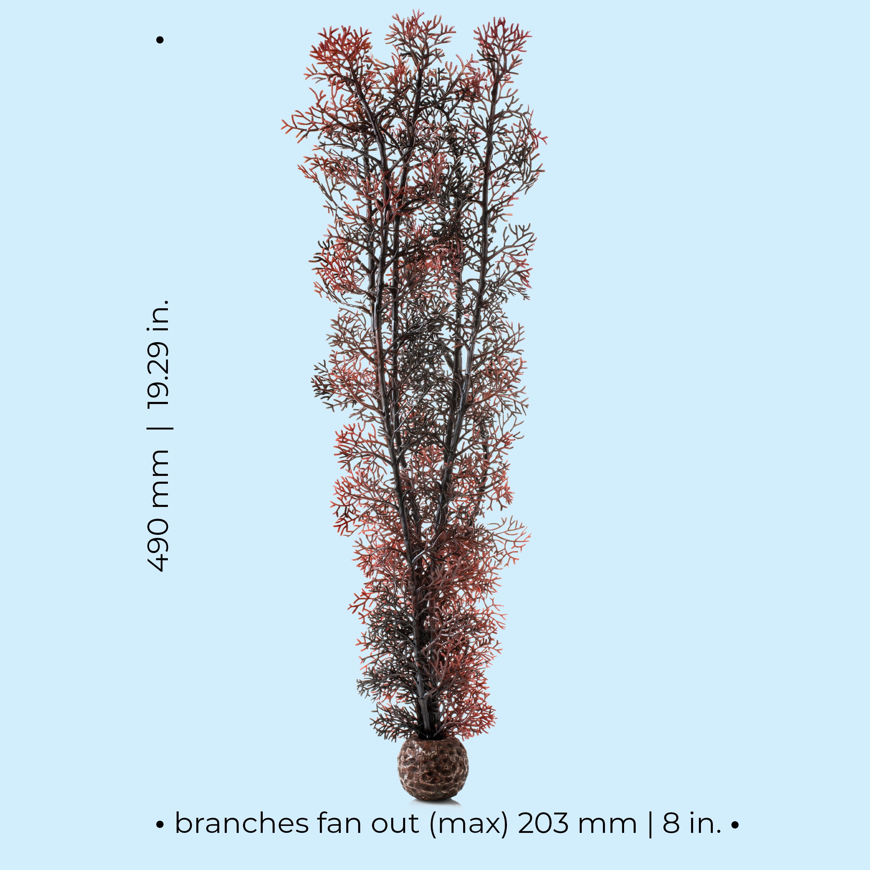 biOrb Extra Large Crimson Sea Fan - Aquarium Plant Decoration