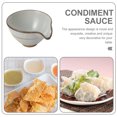 thumbnail image 3 of 1pc Ceramic Sauce Dish Creative Vinegar Dish Seasoning Bowl (Light Grey), 3 of 8