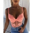 thumbnail image 2 of Lace Mesh Sexy Bodysuit Lingerie, 2 of 8