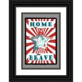 thumbnail image 1 of Ogren, Sarah 23x32 Black Ornate Wood Framed with Double Matting Museum Art Print Titled - Home of the Brave, 1 of 4