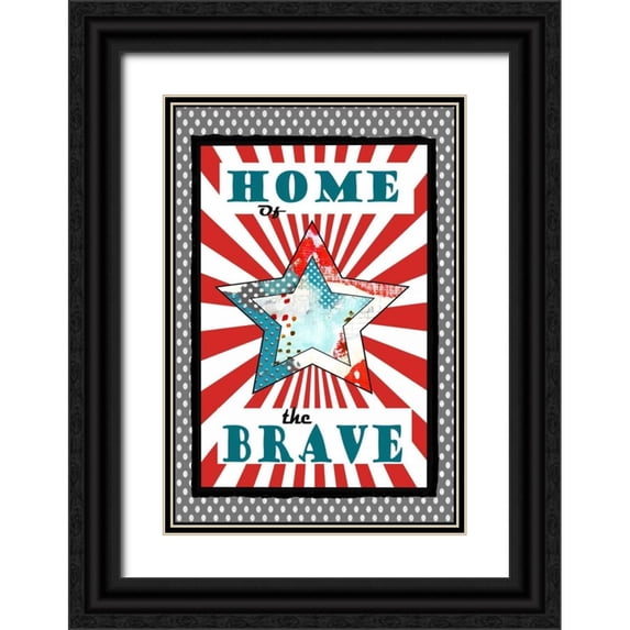 Ogren, Sarah 23x32 Black Ornate Wood Framed with Double Matting Museum Art Print Titled - Home of the Brave