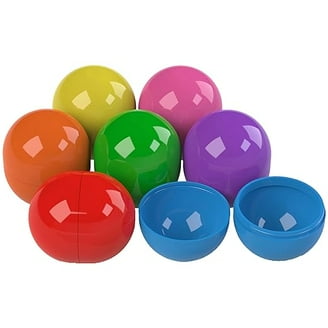 Lot De 50 Capsules Rondes Vides 32 Mm - Transparentes Et Colorées, Ouvrables, Pour Distributeurs, Surprises, Fêtes - Remplissables