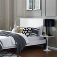 thumbnail image 3 of Maklaine Full/Queen Upholstered Linen Fabric Headboard in White, 3 of 7