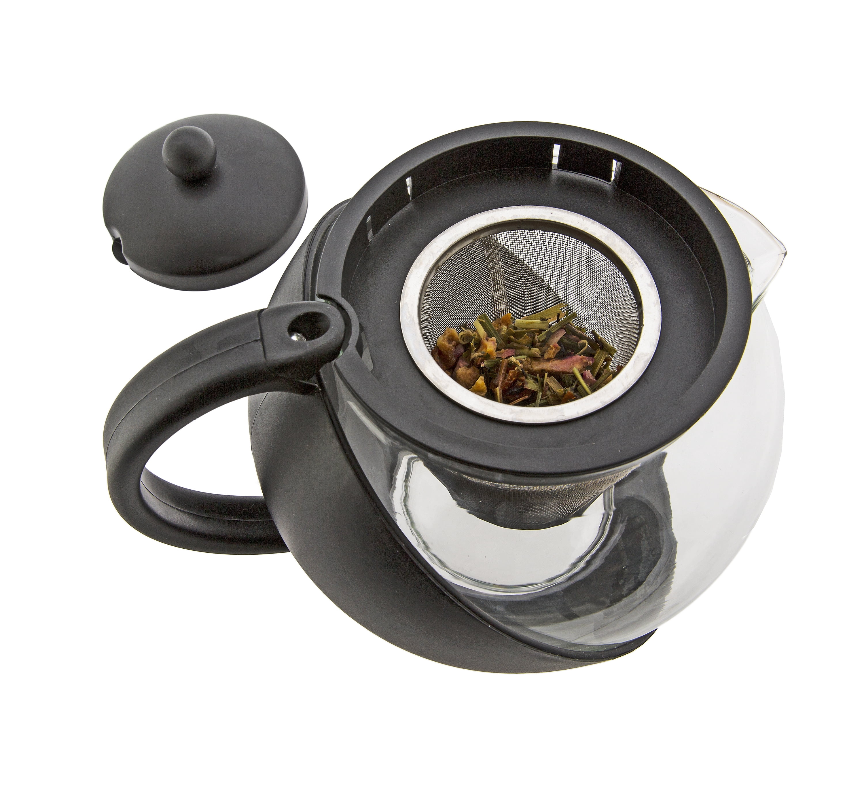 Primula 5 Cups Teapot with Infuser, Dishwasher Safe, Black