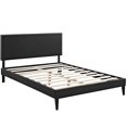 thumbnail image 3 of Modway Phoebe Faux Leather Upholstered Queen Platform Bed in Black, 3 of 8