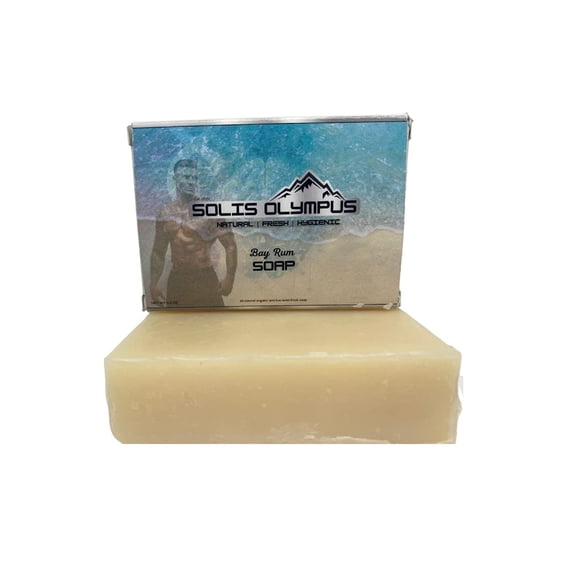 Solis Olympus - Hand & Body Wash Bay Rum Soap for Men's | Softer & Moisturized Skin Shaving Soap with Pure Essential Oils, All-natural Ingredients