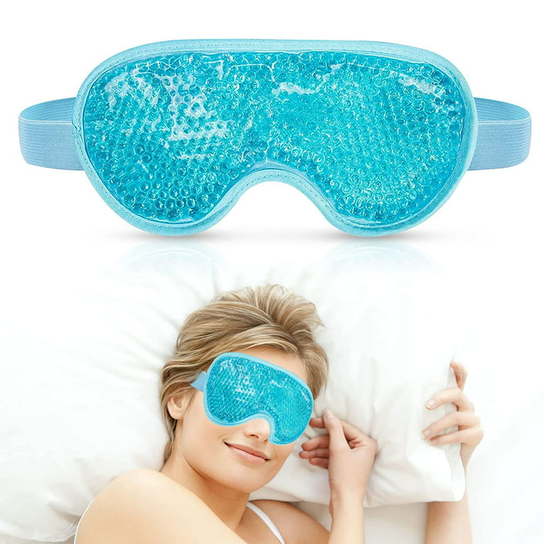 Gel Eye Mask Cooling Eye Masks, Reusable Cold Eye Mask Hot and Cold  Compress, Ice Eye Mask Pack Relax and Massage Your Puffy Eyes, Dry Eyes,  Migraines