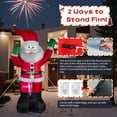 thumbnail image 6 of 6ft Christmas Inflatable Santa Claus with Gift Bag, Built in LED Lights, Outdoor Christmas Decor for Yard Lawn Garden, Indoor Xmas Decorations, Holiday Party Blow Up Decor, 6 of 10