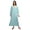 Blue, variant on WoMen's Printed Cotton Sailor Collar Sleepwear Button Down Nightdress