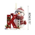 thumbnail image 3 of SPOORYYO Christmas Tree Ornament Hanging Decor, Acrylic Christmas Decoration Pendant with Hanging Rope for Tree, Wreath, Wall and Holiday Display, STYLE K, 3 of 7