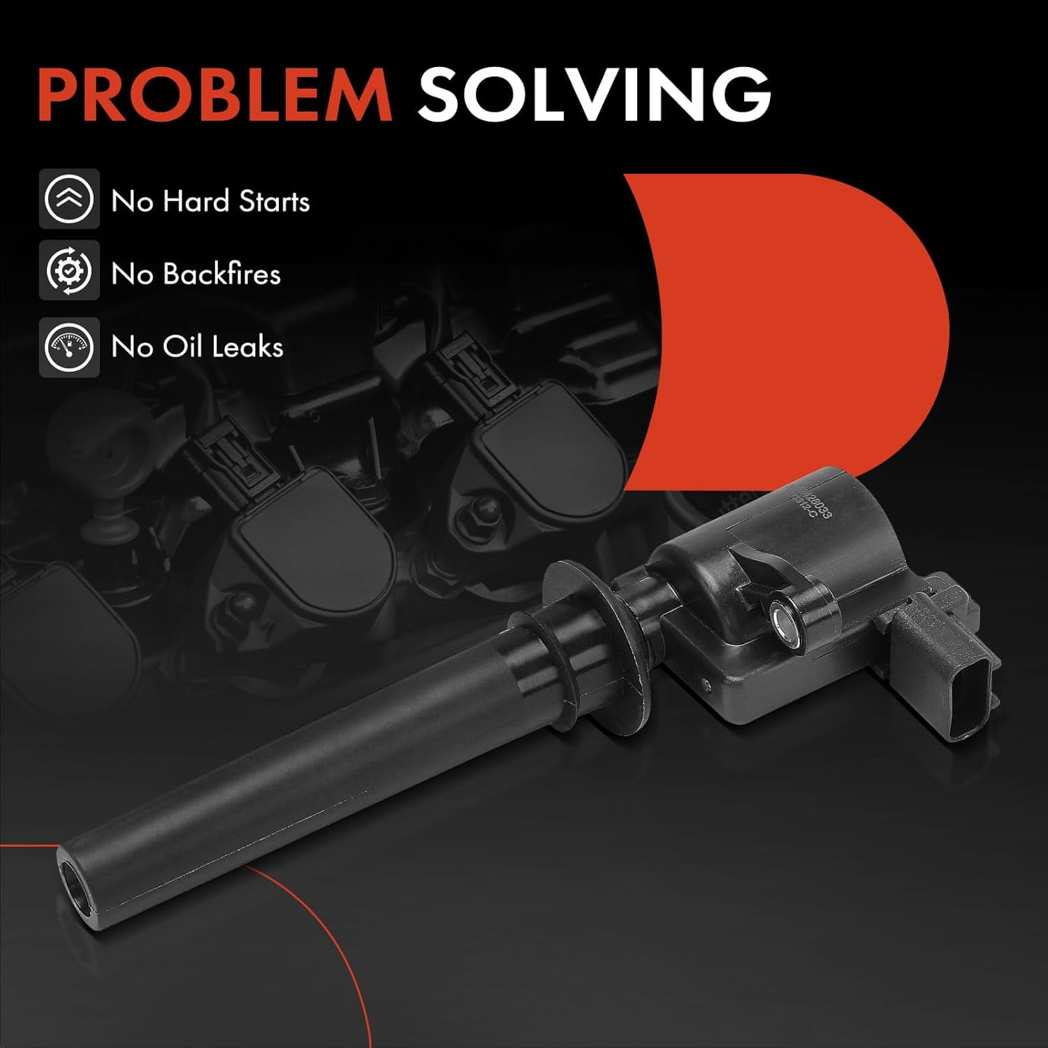 A-Premium Engine Ignition Coil Pack Compatible with Aston Martin DB9 2005-2016, DBS 1969-1971 2008-2012, Rapide 2011-2018, Vanquish 2014-2017, Vantage 2018, Virage 1989-1994 2012, Zagato, 4-PC Set