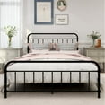 thumbnail image 3 of Tslinn Metal Queen Bed Frame with Headboard and Footboard,Black Color,Classic Style, 3 of 4