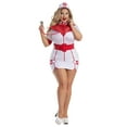 thumbnail image 1 of Women's Sexy Plus Size Zip-Up Nurse Costume, 1 of 1