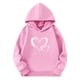 thumbnail image 3 of Sudaderas con capucha para niños y niñas, sudaderas casuales de manga larga, lindas sudaderas de gran tamaño con bolsillo de polar, chaquetas para niñas, 3 of 4