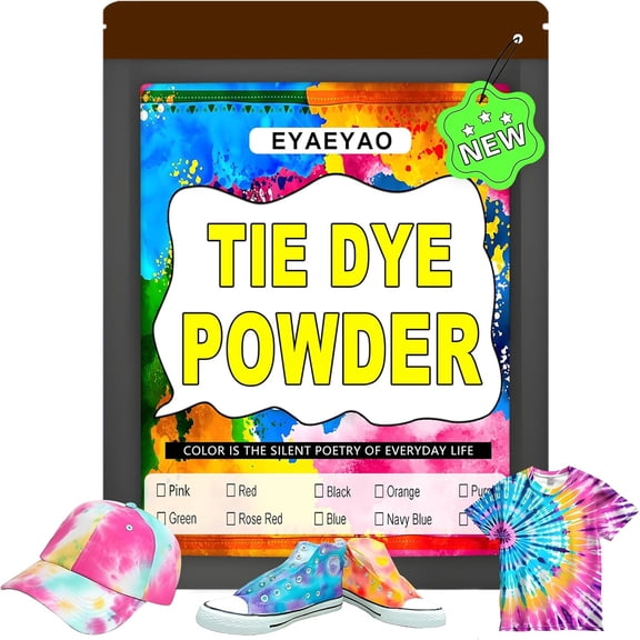 Tie Dye Powder, Clothing Dye, Non Toxic Permanent, Brown Dye for Clothes, Fabric Dye for Kids Women for Homemade Party Creative Group Activities DIY Gift (Brown, 2 Ounce)