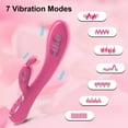thumbnail image 3 of TLUDA Rechargeable Heated G Spot Vibrator Rabbit Vibrator Stimulator Personal Massager Sex Toys for Women Red, 3 of 6